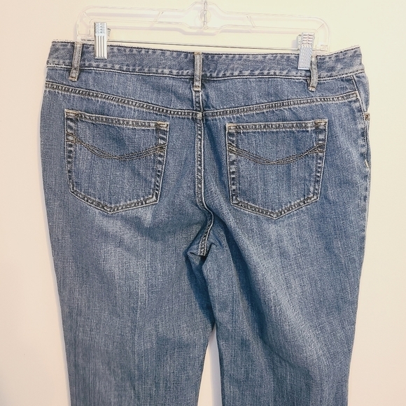 J. Jill | Women's Slightly Distressed Straight Leg Jeans (Size 12) - Picture 10 of 11